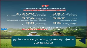 287 طلبًا.. لجنة احتضان دبي تكشف عن حجم الدعم للمشاريع الناشئة هذا العام